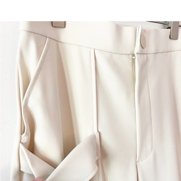 ZARA Power Stretch Cream Utility Jogger Pants - Picture 9 of 12